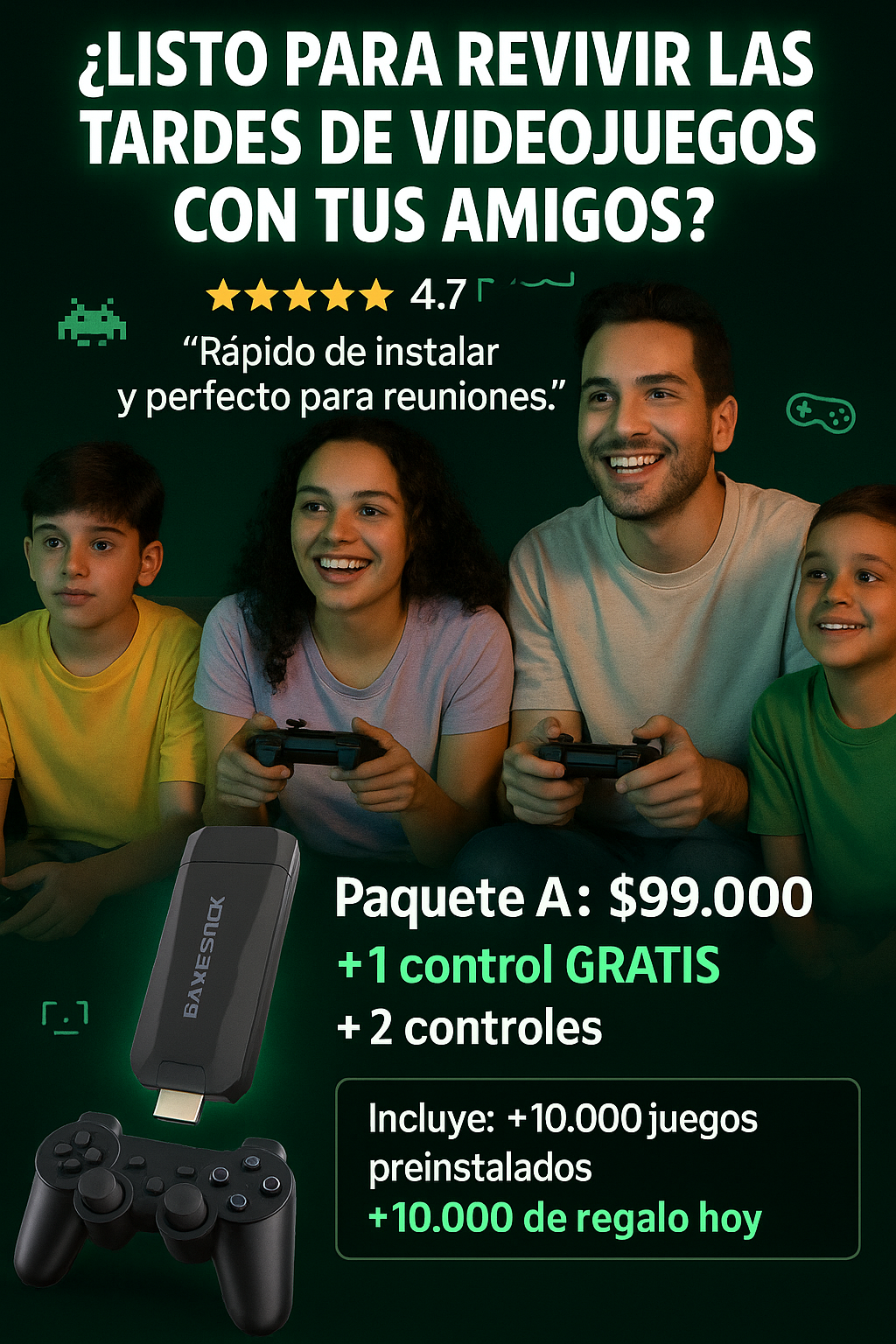 “Tus juegos de infancia en una consola”